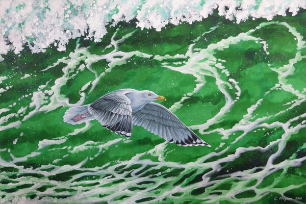 Big Seagull painting